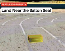 California Lot One Mile From the Salton Sea!