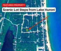 Steps from Lake Huron in Michigan!