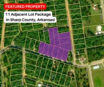 11 Adjacent Lots in the Arkansas Ozarks!