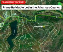 Prime Buildable Lot in the Arkansas Ozarks!