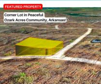 Corner Lot in Ozark Acres Community, Arkansas!