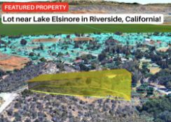 FINANCE: Prime Lot Near Lake Elsinore in Riverside, California! YOUR BID IS YOUR DOWN PAYMENT!