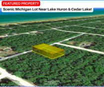 Scenic Michigan Lot Near Lake Huron & Cedar Lake!