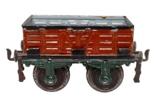 Märklin Planewagen 1810, Spur 1, uralt, HL, NV, LS und gealterter Lack, L 12, Z 3