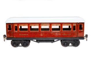 Märklin Mitropa Speisewagen 1886, Spur 1, CL, mit 4 AT, Treppen fehlen, Dach und Plattform rest.,