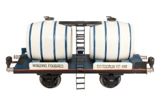 Märklin franz. Weinwagen, Spur 1, HL, Achslager nachlackiert, LS tw ausgeb., gealterter Lack, L