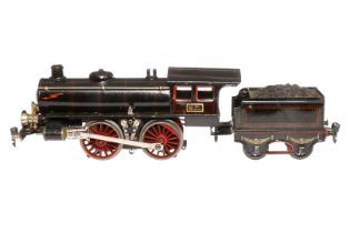 Märklin B-Dampflok R 13041, Spur 1, elektr., schwarz, mit Tender und 2 fremden el. bel. Stirnlampen,