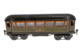Märklin schweizer Personenwagen 1886, Spur 1, CL, mit 4 AT, 1 Trittstufe fehlt und 1 lose, LS tw