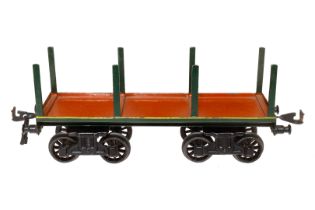 Bing Rungenwagen, Spur 1, HL, mit Gussrädern, LS und Alterungsspuren, L 25, Z 3