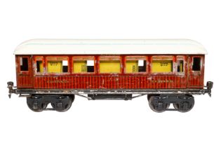 Märklin Mitropa Schlafwagen 1888, Spur 1, CL, mit Inneneinrichtung und 4 AT, LS/RS, gealterter Lack,