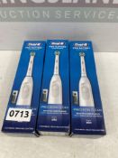 X3 ORAL-B PRO BATTERY POWER TOOTHBRUSH CODE 1202.