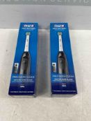X2 ORAL-B PRO BATTERY POWER TOOTHBRUSH CODE 1202.