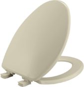 RRP £36.42 - Bemis 7300SLEC 006 Toilet Seat Will Slow Close and Removes Easy for Cleaning, Bone, 1