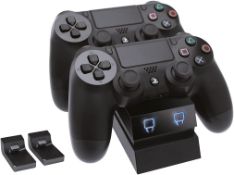RRP £12.99 - Venom PlayStation 4 Twin Charge Docking Station - Black (PS4) VS2732