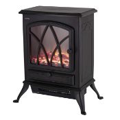 RRP £72.99 - Warmlite WL46018C Stirling Portable Electric Fire Stove Heater with Realistic LED Flame