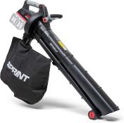 RRP £ - Sprint 18LBV Dual 18V (36V) Li-Ion Cordless Leaf Blower Vacuum Body, Powered by Briggs &
