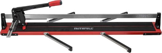 RRP £152.68 - Faithfull Professional Tile Cutter - 1200mm (47in) Square, 850mm Diagonal, 16mm