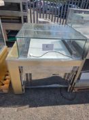 Large Stainless Steel and Glass Refrigerated Display Unit