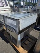 Large Stainless Steel and Glass Refrigerated Display Unit 2 Glass Panels Are Broken See Pictures
