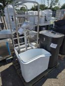 Whole Pallet of Assorted Items Including A Black Display Case, Tray Trolley And A Rolling Ice
