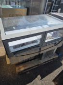 Large Stainless Steel and Glass Refrigerated Display Unit