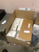 Box of Ring Amber Crackle Globe Bulb 60 Watt