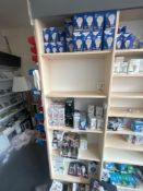 Contents of 4 shelves