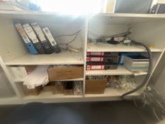 Contents of shelves