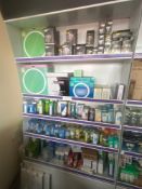 5 Shelves of light products to include bulbs/LED lamp.