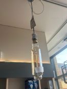 RRP £30 - Ceiling Hanging Light With Glass Shade