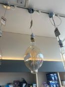 RRP £30 - Ceiling Hanging Light With Glass Shade