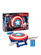 RRP £24.99 - Marvel Studios Captain America Brave New World NERF Skyshot Blaster