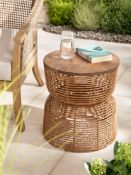 RRP £54.99 - Rattan Storage Table
