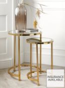 RRP £119 - Aruba Nest of Lamp Tables