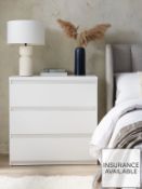RRP £89 - Lisson 3 Drawer Chest - White - FSC® Certified