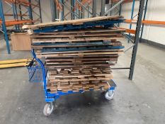 Pile of wooden pallets