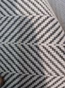 Grade B, 4m length, 4m width, Heavy, flatweave, 100% Wool, Black, brown & white