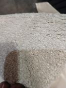 Grade B, 2.54m length, 5m width, Heavy, Tufted Luxury Twist, 100% Polypropylene, Light grey/green
