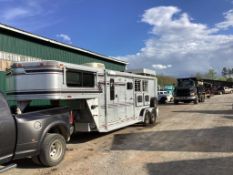 1996 20' ALUMINUM SUNDOWNER HORSE TRAILER