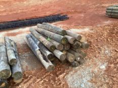 USED WOODEN FENCE POST