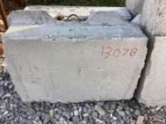 CONCRETE STACKABLE BARRIER BLOCKS