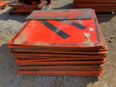 Sack of Misc. Road Construction Signs