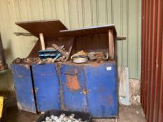Steel Work Bench With Cabinet
