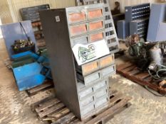 Pallet of Storage Bin with Misc. Parts