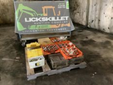 Pallet of Misc. of Hydraulic fittings, Electrical lines, Air Lines Expansion Plugs, Etc.