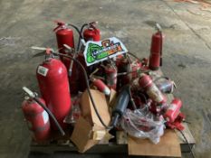 Pallet of Misc. Fire Extinguishers