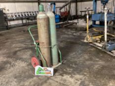 2 Oxygen Bottles W/ Cart