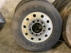 11R24.5 Truck Wheels and Tires Set of 4