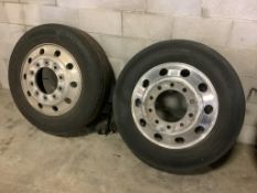 255/60R22.5 and 255/70R22.5 Rim and Tire Pair
