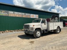1987 Ford F600 Truck, VIN # 1fdnt64p4hva15005
